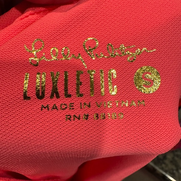 Lilly Pulitzer Martina Polo Ruffle Top Coral Spritz Size S NWT Preppy - Picture 3 of 3